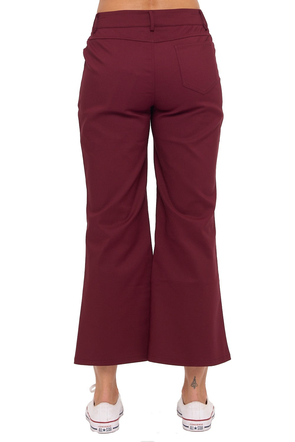 Chic Burgundy Flare Pants