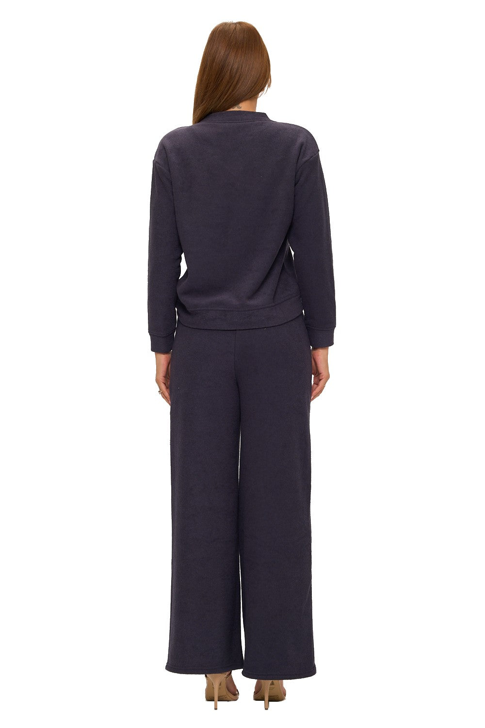 Navy Dreams V-Neck Lounge Set