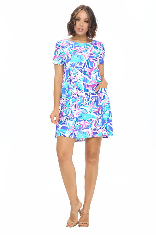 Starfish Dreams Print Dress
