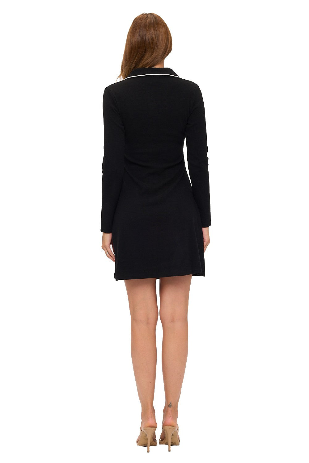 Elegant Black Polo Dress