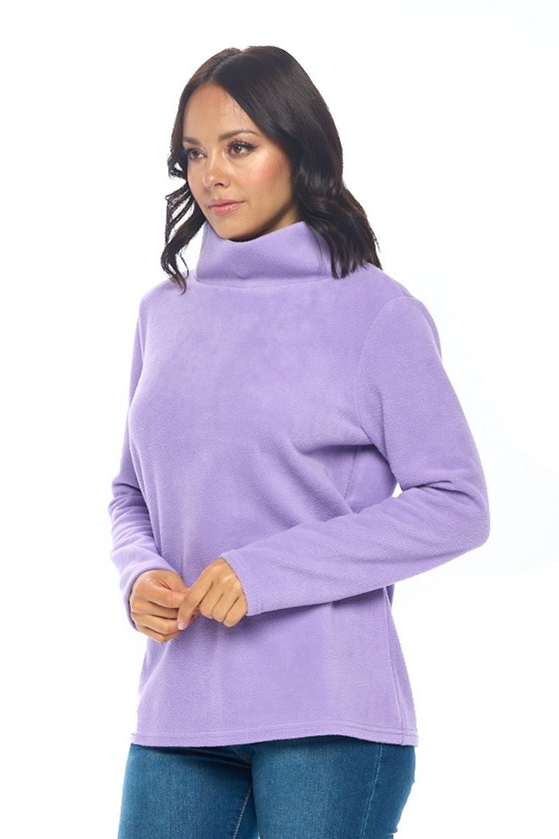 Lavender Dream Fleece - Long Sleeve Turtleneck