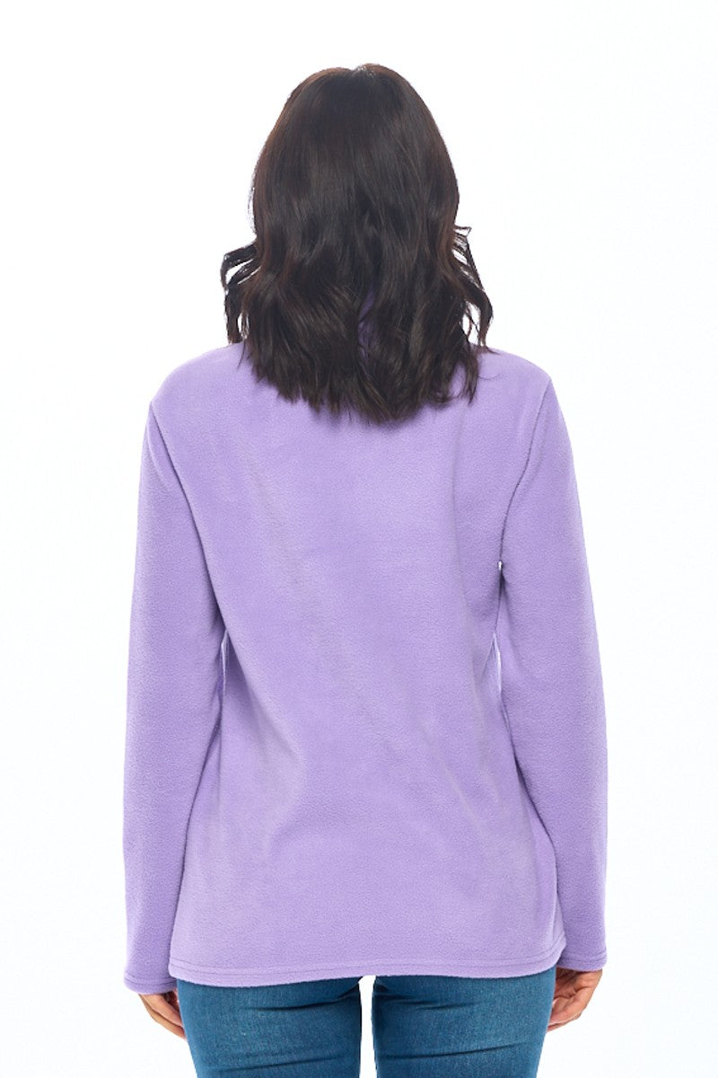 Lavender Dream Fleece - Long Sleeve Turtleneck