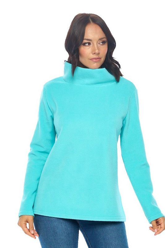 Mint Dream Fleece - Long Sleeve Turtleneck